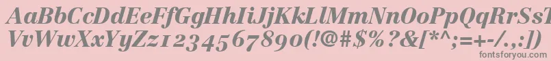 CenturyRepriseBlackosSsiNormal Font – Gray Fonts on Pink Background