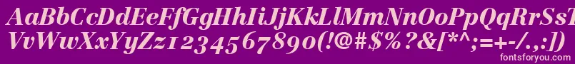 CenturyRepriseBlackosSsiNormal Font – Pink Fonts on Purple Background