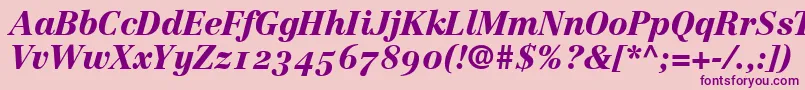 CenturyRepriseBlackosSsiNormal Font – Purple Fonts on Pink Background