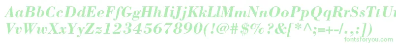 BorjomicBolditalic-Schriftart – Grüne Schriften