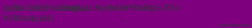 Sandwich Font – Black Fonts on Purple Background