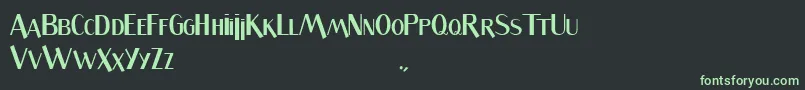 フォントSandwich – 黒い背景に緑の文字