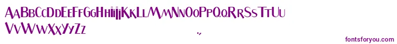 Sandwich Font – Purple Fonts on White Background