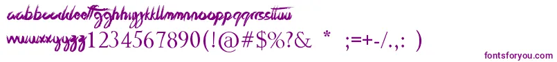 Шрифт TheBestNight – фиолетовые шрифты