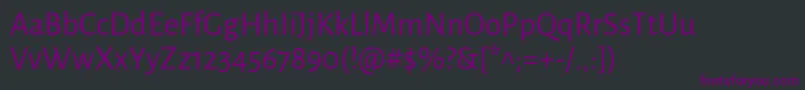 AlegreyasansRegular Font – Purple Fonts on Black Background