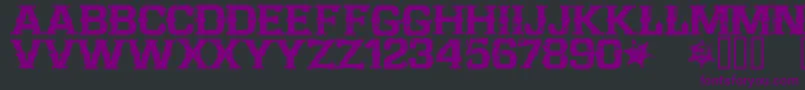 CffarwestRegular-fontti – violetit fontit mustalla taustalla