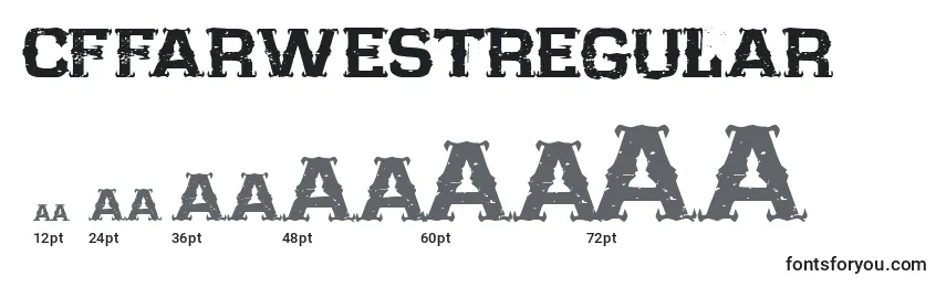 CffarwestRegular Font Sizes