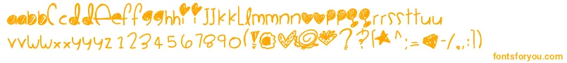 Cookiemonster Font – Orange Fonts on White Background