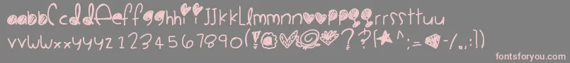 Cookiemonster Font – Pink Fonts on Gray Background