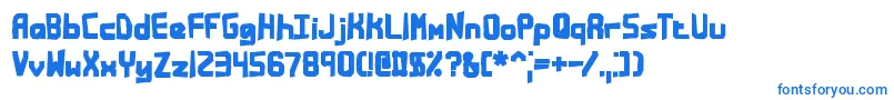 BandwidthBandmessBrk Font – Blue Fonts on White Background