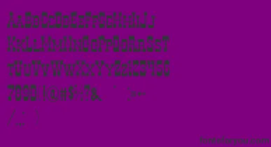 DecreeArtTwo font – Black Fonts On Purple Background