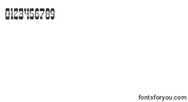 DecreeArtTwo font – Fonts For Numbers