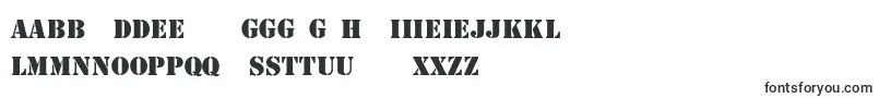 StencilThin-Schriftart – maltesische Schriften