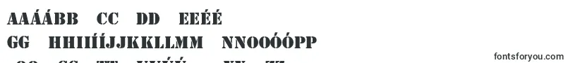 StencilThin-Schriftart – gälische Schriften