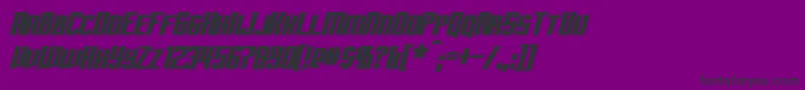 SubspaceBoldItalic Font – Black Fonts on Purple Background