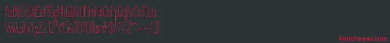 Giraffe Font – Red Fonts on Black Background