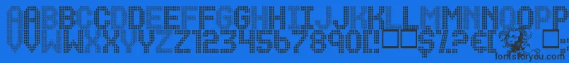 RenegadeMaster Font – Black Fonts on Blue Background