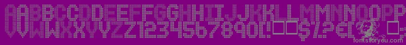 RenegadeMaster Font – Gray Fonts on Purple Background