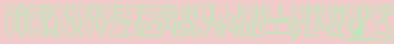 RenegadeMaster Font – Green Fonts on Pink Background