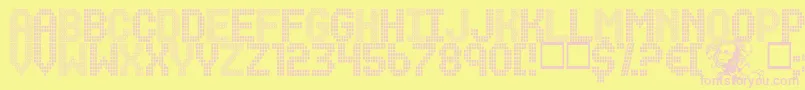 RenegadeMaster Font – Pink Fonts on Yellow Background