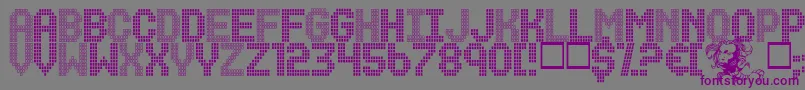 RenegadeMaster Font – Purple Fonts on Gray Background