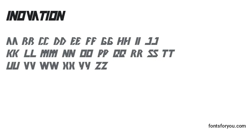 Schriftart Inovation – Alphabet, Zahlen, spezielle Symbole