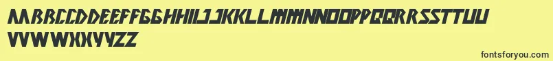 Inovation Font – Black Fonts on Yellow Background