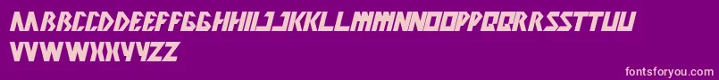 Inovation Font – Pink Fonts on Purple Background