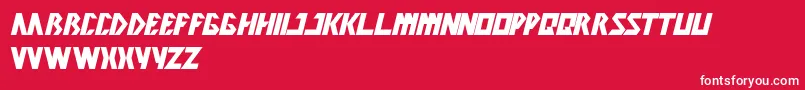 Inovation Font – White Fonts on Red Background