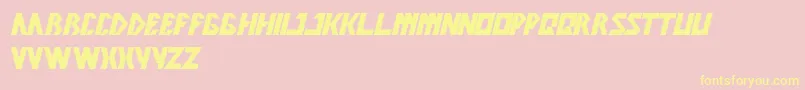 Inovation Font – Yellow Fonts on Pink Background