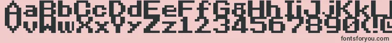 NineteenEightySeven Font – Black Fonts on Pink Background