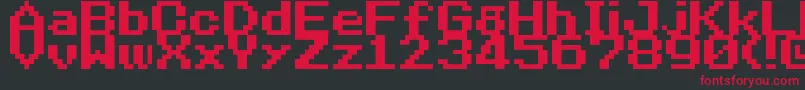 NineteenEightySeven Font – Red Fonts on Black Background