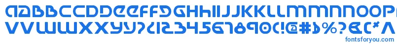 Fonte Ujackv2 – fontes azuis em um fundo branco