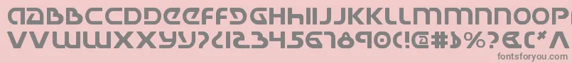 Ujackv2 Font – Gray Fonts on Pink Background