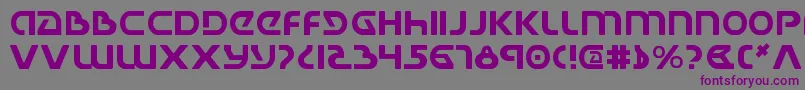 Ujackv2 Font – Purple Fonts on Gray Background