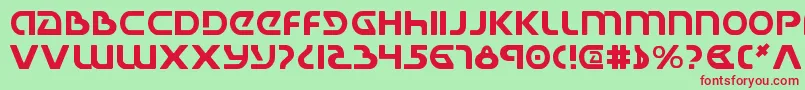 Ujackv2 Font – Red Fonts on Green Background