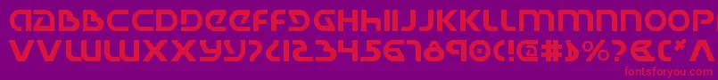 Ujackv2 Font – Red Fonts on Purple Background