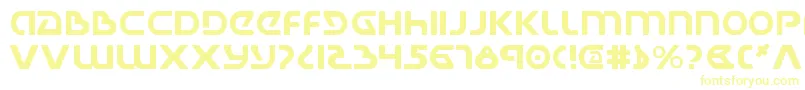 Ujackv2-fontti – keltaiset fontit valkoisella taustalla