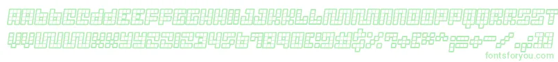Czcionka Trick B12 – zielone czcionki