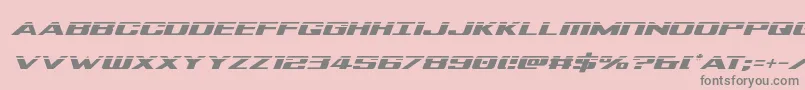 Tigersharklaserital Font – Gray Fonts on Pink Background