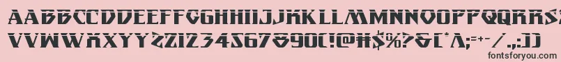 Eternalknightlaser Font – Black Fonts on Pink Background