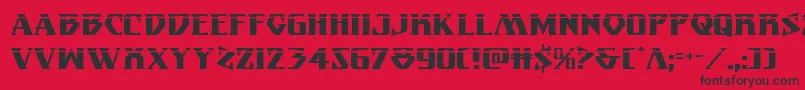 Eternalknightlaser Font – Black Fonts on Red Background