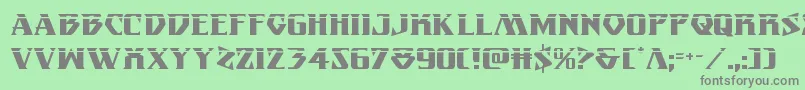 Eternalknightlaser Font – Gray Fonts on Green Background