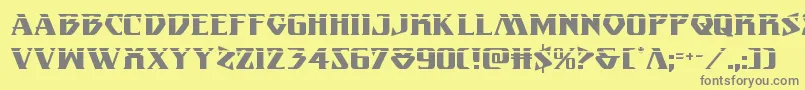 Weitere Informationen zur Eternalknightlaser-Schriftart Eternalknightlaser-Schriftart – Graue Schriften auf gelbem Hintergrund