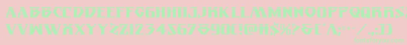 Eternalknightlaser Font – Green Fonts on Pink Background