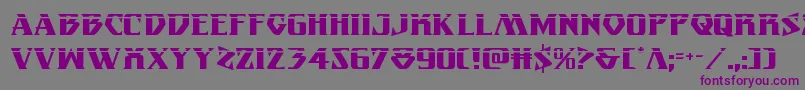 Eternalknightlaser Font – Purple Fonts on Gray Background