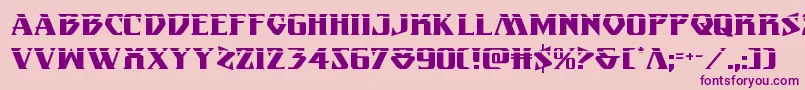 Eternalknightlaser Font – Purple Fonts on Pink Background