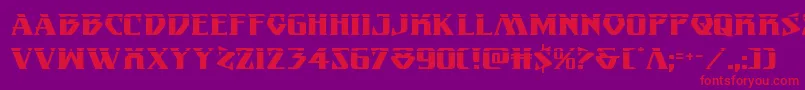 Eternalknightlaser Font – Red Fonts on Purple Background