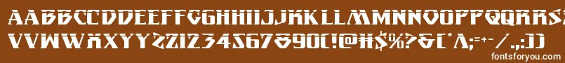 Eternalknightlaser Font – White Fonts on Brown Background