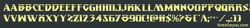 Eternalknightlaser Font – Yellow Fonts on Black Background